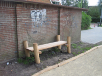 Bench without railings 