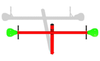 Vippehuske diagonal med rette grep 