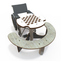 Sjakkbord for rullestol 