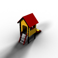 House with pointed roof 