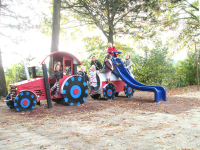 Tractor + manure wagon 